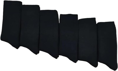 Leement socks Erkek Kışlık Termal Çorap Içi Havlu Premium Seri 6 Çift Siyah -1