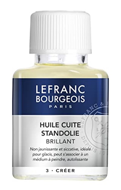 Lefranc & Bourgeois Boya Malzemesi, Keten Yağı, Yağlı Boya için Standlı Yağ, 75 ml Şişede - Seçenekler: Boya malzemesi parlak, Keten tohumu yağı...