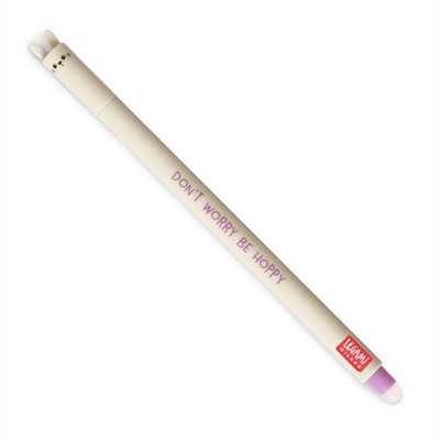 Legami - Silinebilir jel kalem, silinebilir kalem, çap 0,8 cm, tavşan teması, ısıya duyarlı mürekkep, mürekkebi çıkarmak için uçta küre, yaprak tüketimi yok, uç çapı 0,7 mm, EP0011