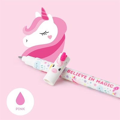 Legami Silinebilir Pembe Renk Jel Kalem Unicorn Figürlü