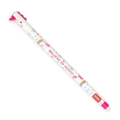 Legami Silinebilir Pembe Renk Jel Kalem Unicorn Figürlü