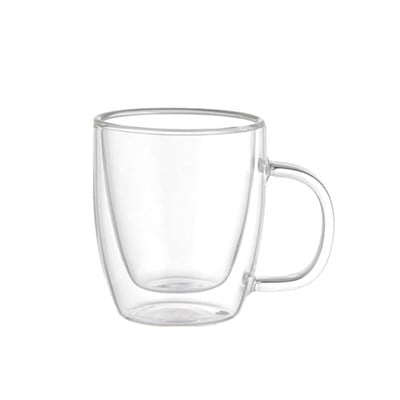 Leggno Vetro Borosilikat Çift Camlı Kulplu Bardak 310ML (2ad)