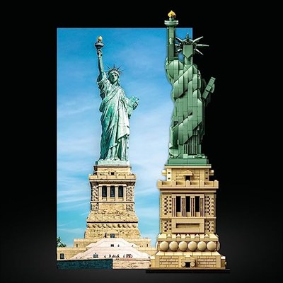 LEGO Architecture Özgürlük Heykeli 21042 - Seyahat, Tarih ve Mimari Seven Yetişkinler için Sergilenebilir Yapım Seti (1685 Parça)