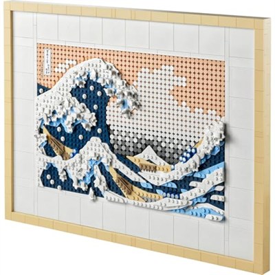 LEGO Art Hokusai Büyük Dalga 31208 – Sanatsever Yetişkinler için Yılbaşı Hediyesi Fikri, 6 Kanvas Zemin ve Hokusainin İmzasını Taşıyan bir Karo İçeren Yaratıcı Model Yapım Seti (1810 Parça)