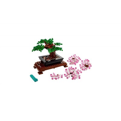 LEGO Botanicals Bonsai Ağacı 10281 – Yetişkinler için Yeşil Yapraklar veya Pembe Çiçeklerle Oluşturulabilen Değiştirilebilir Parçalar İçeren Model Yapım Seti, Sevgililer Günü Hediye Fikri (878 Parça)