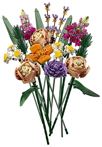 LEGO Botanicals Çiçek Buketi 10280 – Yetişkinler için Gül, Aslanağzı ve Papatya İçeren Dekoratif Yapay Çiçek Modeli Yapım Seti, Kadınlar ve Erkekler için Sevgililer Günü Hediyesi Fikri (756 Parça)