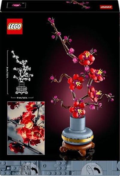 LEGO Botanicals Erik Çiçeği 10369 – Yetişkinler için Altın Şeritli ve Ahşap Görünümlü Pastel Mavi Saksı İçeren Dekoratif Yapay Çiçek Modeli Yapım Seti, Sevgililer Günü Hediyesi Fikri (327 Parça)