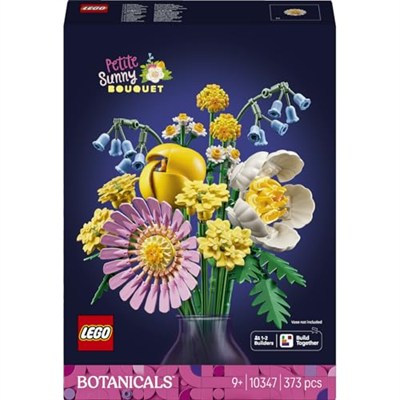 LEGO Botanicals Küçük Sarı Buket 10347-9 Yaş ve Üzeri Kız ve Erkek Çocuklar için Papatya, Şakayık ve Lale Dahil Yapay Çiçekler İçeren Yaratıcı Dekoratif Çiçek Buketi Yapım Seti (373 Parça)