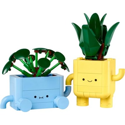 LEGO Botanicals Mutlu Bitkiler 10349-9 Yaş ve Üzeri Bitki Sever Çocuklar için Renkli Saksılı Yapım Seti, Oyun ve Dekorasyon için Eğlenceli ve Öğretici LEGO Seti, Doğum Günü Hediyesi (217 Parça)