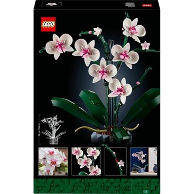 LEGO Botanicals Orkide 10311 – Yetişkinler için 5 Yaprak, 2 Kök ve Saksı İçeren Yaratıcı Dekoratif Yapay Bitki Modeli Yapım Seti, Kadınlar ve Erkekler için Sevgililer Günü Hediyesi Fikri (608 Parça)
