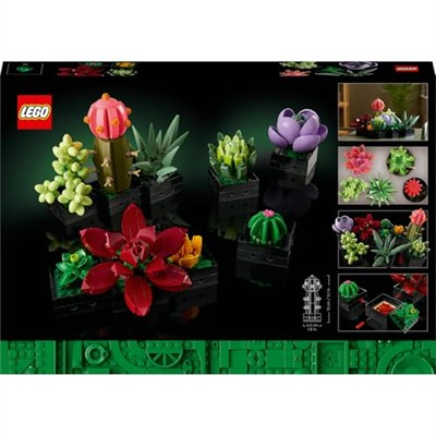 LEGO Botanicals Sukulentler 10309 – Yetişkinler için 9 Farklı Bitki ve Saksı İçeren Dekoratif Yaratıcı Yapay Çiçek Modeli Yapım Seti, Kadınlar ve Erkekler için Sevgililer Günü Hediye Fikri (771 Parça)