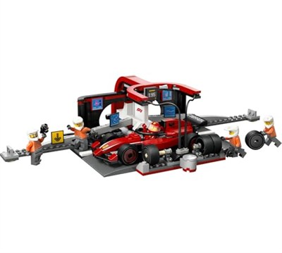 LEGO City Ferrari Arabalı F1 Pit Stop ve Pit Ekibi 60443-6 Yaş ve Üzeri Çocuklar için Yarış Arabası İçeren Yaratıcı Oyuncak Yapım Seti, Doğum Günü Hediyesi (322 Parça)