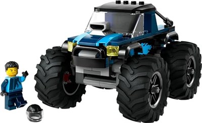 LEGO City Mavi Canavar Kamyon 60402-5 Yaş ve Üzeri Çocuklar için Kamyonet İçeren Yaratıcı Oyuncak Yapım Seti (148 Parça)