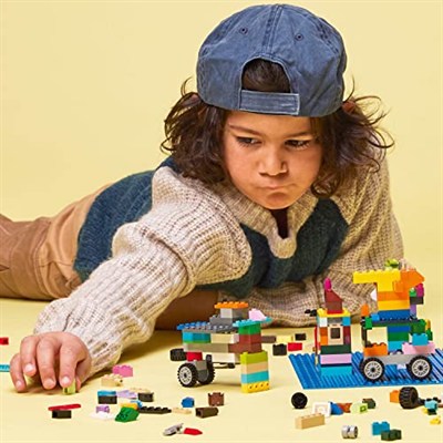 LEGO Classic Mavi Plaka 11025 – 4 Yaş ve Üzeri Kız ve Erkek Çocuklar için Eğitici Hediye Fikri, LEGO Severler için Yaratıcı Oyun Seçenekleri Sunan Hayal Gücü Geliştiren Oyuncak Yapım Seti (1 Parça)