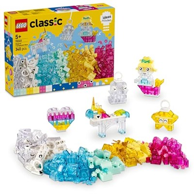 LEGO Classical Saydam Kutu 11040 – 5 Yaş ve Üzeri Kız ve Erkek Çocuklar için Unicorn, Ejderha, Penguen ve Daha Fazla Mini Figür İçeren Renkli Yapım Parçaları ve Askı Parçaları Yapım Seti (340 Parça)