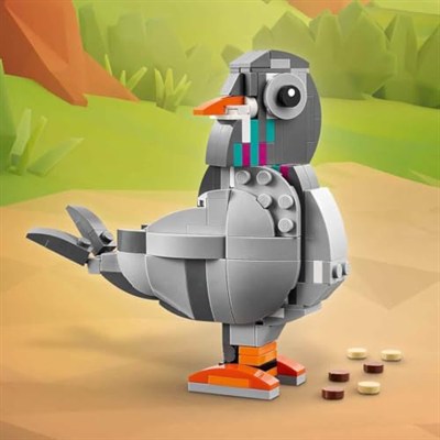 LEGO Creator 3’ü 1 Arada Oyunbaz Kedi 31163-8 Yaş ve Üzeri Çocuklar için Köpek veya Güvercin Figürüne Dönüşebilen Oyuncak Yapım Seti, Doğum Günü Hediyesi (407 Parça)