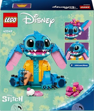 LEGO ǀ Disney Stiç 43249-9 Yaş ve Üzeri Çocuklar için Dondurma Külahlı İnşa Edilebilen Yaratıcı Oyuncak Yapım Seti (730 Parça)