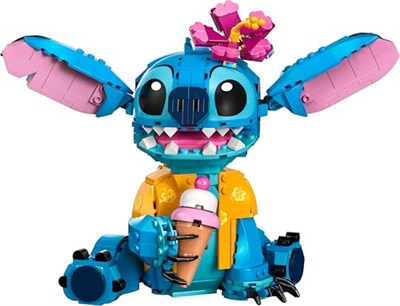 LEGO ǀ Disney Stiç 43249-9 Yaş ve Üzeri Çocuklar için Dondurma Külahlı İnşa Edilebilen Yaratıcı Oyuncak Yapım Seti (730 Parça)