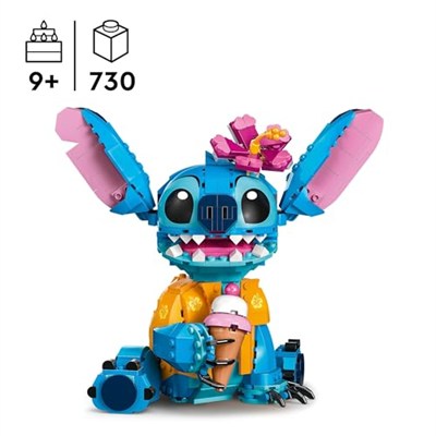 LEGO ǀ Disney Stiç 43249-9 Yaş ve Üzeri Çocuklar için Dondurma Külahlı İnşa Edilebilen Yaratıcı Oyuncak Yapım Seti (730 Parça)