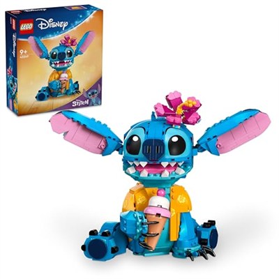 LEGO ǀ Disney Stiç 43249-9 Yaş ve Üzeri Çocuklar için Dondurma Külahlı İnşa Edilebilen Yaratıcı Oyuncak Yapım Seti (730 Parça)