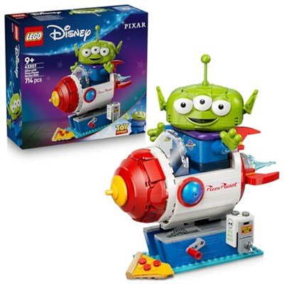 LEGO Disney ve Pixar Oyuncak Hikayesi Pizza Gezegeni Roketli Uzaylı 43307 | 9 Yaş ve Üzeri Çocuklar için Roket Makinesi ve Sürpriz Detaylar İçeren Yaratıcı Oyuncak Yapım Seti, Hediye Fikri (714 Parça)