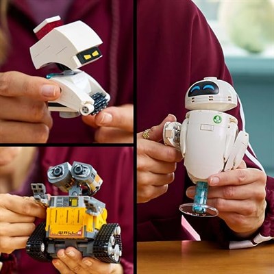 LEGO ǀ Disney ve Pixar WALL-E ve EVE 43279 – Film Sever Yetişkinler için Dekoratif ve Koleksiyonluk Animasyon Film Karakterleri Model Yapım Seti, Yaratıcı Hediye Fikri (811 Parça)