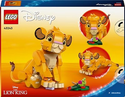 LEGO ǀ Disney Yavru Aslan Kral Simba 43243 – 6 Yaş ve Üzeri Çocuklar İçin İnşa Edilebilen Yaratıcı Oyuncak Yapım Seti (222 Parça)