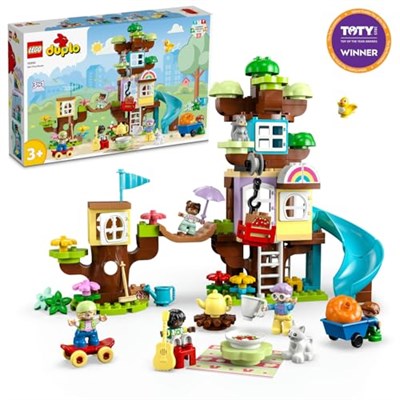 LEGO DUPLO 3’ü 1 Arada Ağaç Ev 10993-3 Yaş ve Üzeri için Yaratıcı Oyuncak Yapım Seti (126 Parça)