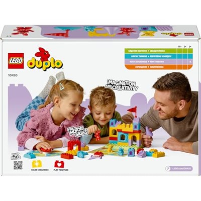 LEGO DUPLO Hopsy’nin Kale Oyunu 10450 – 3 Yaş ve Üzeri Hayvansever Çocuklar için 3 Figürlü Hayal Gücü Geliştiren Eğitici Oyuncak Yapım Seti, Doğum Günü Hediyesi (47 Parça)