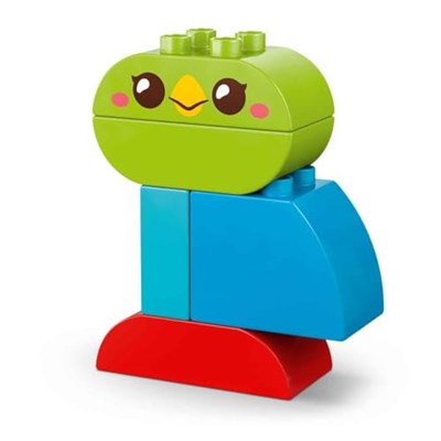 LEGO DUPLO İlk 3ü 1 Arada Yaratıcı Sevimli Hayvanlar 10477 | 1.5 Yaş ve Üzeri Çocuklar için Kedi ve Tavşan Dahil 8 Hayvan Seçeneği İçeren Oyuncak Yapım Seti, Hediye Fikri (24 Parça)