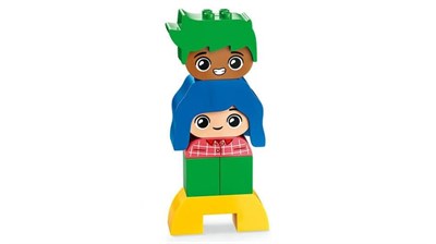 LEGO DUPLO İlk Büyük Duygularım 10415-1 Buçuk Yaş ve Üzeri Çocuklar için Kişiselleştirilebilir Eğitici Oyuncak Yapım Seti, Doğum Günü Hediyesi Fikri (23 Parça)