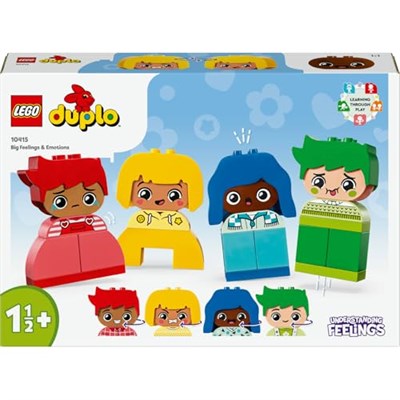 LEGO DUPLO İlk Büyük Duygularım 10415-1 Buçuk Yaş ve Üzeri Çocuklar için Kişiselleştirilebilir Eğitici Oyuncak Yapım Seti, Doğum Günü Hediyesi Fikri (23 Parça)