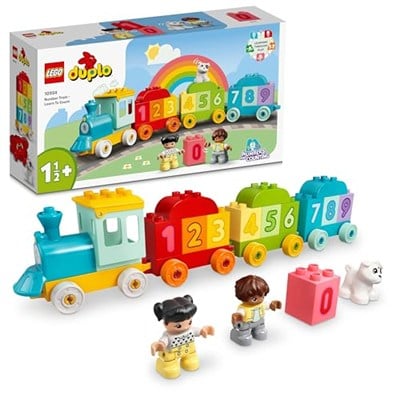 LEGO DUPLO İlk Sayı Treni - Saymayı Öğren 10954-18 Ay ve Üzeri Çocuklar İçin Sayma Yetisini Geliştiren Eğitici Oyuncak Yapım Seti (23 Parça)