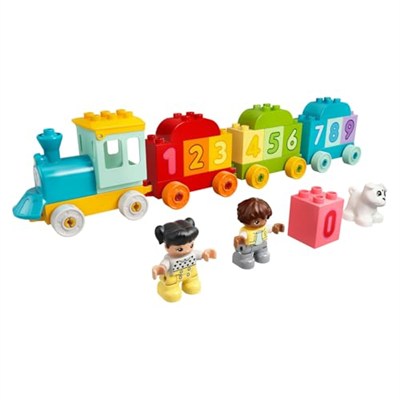 LEGO DUPLO İlk Sayı Treni - Saymayı Öğren 10954-18 Ay ve Üzeri Çocuklar İçin Sayma Yetisini Geliştiren Eğitici Oyuncak Yapım Seti (23 Parça)