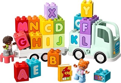 LEGO DUPLO Kasabası Alfabe Kamyonu Oyuncağı 10421 | 2 Yaş ve Üzeri Çocuklar için Yaratıcı Aksesuarlar İçeren Eğitici Oyuncak Yapım Seti, Doğum Günü Hediyesi Fikri (36 Parça)