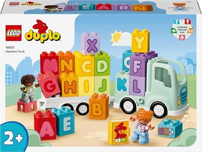 LEGO DUPLO Kasabası Alfabe Kamyonu Oyuncağı 10421 | 2 Yaş ve Üzeri Çocuklar için Yaratıcı Aksesuarlar İçeren Eğitici Oyuncak Yapım Seti, Doğum Günü Hediyesi Fikri (36 Parça)