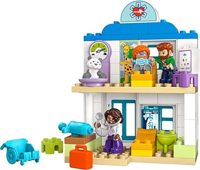 LEGO DUPLO Town İlk Doktor Ziyareti 10449-2 Yaş ve Üzeri Küçük Çocuklar İçin Eğitici ve Yaratıcı Oyuncak Yapım Seti (65 Parça)