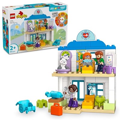 LEGO DUPLO Town İlk Doktor Ziyareti 10449-2 Yaş ve Üzeri Küçük Çocuklar İçin Eğitici ve Yaratıcı Oyuncak Yapım Seti (65 Parça)