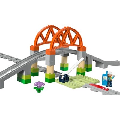 LEGO DUPLO Town Tren Köprüsü ve Rayları Ek Seti 10426 | 2 Yaş ve Üzeri Erkek ve Kız Çocuklar için İnşa Edilebilir Eğitici Oyuncak Yapım Seti, Hediye Fikri (42 Parça)