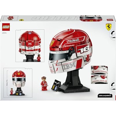 LEGO Editions Scuderia Ferrari HP Charles Leclerc Kaskı 43014 | 14 Yaş ve Üzeri Çocuklar için Minifigür ve İmzalı Markalı Levha İçeren Yaratıcı Oyuncak Yapım Seti, Hediye Fikri (886 Parça)