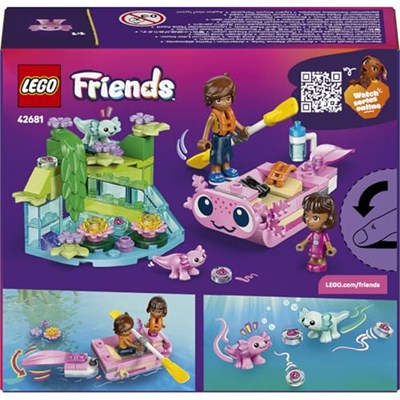 LEGO Friends Axolotl Macera Teknesi 42681 | 5 Yaş ve Üzeri Çocuklar için Leo ve Alba Bebekleri İçeren Oyuncak Yapım Seti, Yılbaşı Hediyesi (95 Parça)