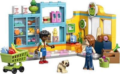 LEGO Friends Heartlake Şehri Marketi 42680 | 5 Yaş ve Üzeri Çocuklar için Autumn ve Zac Mini Bebekleri İçeren Oyuncak Yapım Seti, Doğum Günü Hediyesi (176 Parça)