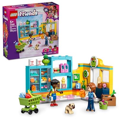 LEGO Friends Heartlake Şehri Marketi 42680 | 5 Yaş ve Üzeri Çocuklar için Autumn ve Zac Mini Bebekleri İçeren Oyuncak Yapım Seti, Doğum Günü Hediyesi (176 Parça)