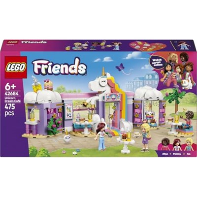 LEGO Friends Renkli Düşler Kafe 42684 | 6 Yaş ve Üzeri Çocuklar için Paisley, Aliya ve Iza Mini Bebekleri İçeren Oyuncak Yapım Seti, Hediye Fikri (475 Parça)