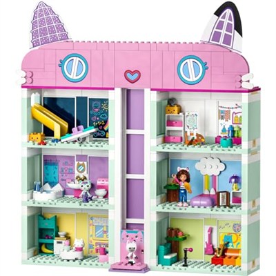 LEGO Gabby’nin Oyun Evi Oyuncak Seti, 4 Katlı ve 8 Odalı Bebek Evi ve Gabby, Pandi Pati, MerCat ve Cakey Figürleri gibi Aksesuarlar İçerir, 4 Yaş ve Üzeri Kız ve Erkek Çocuklar İçin Hediye 10788