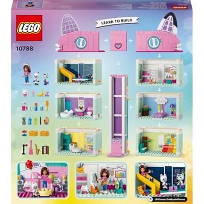 LEGO Gabby’nin Oyun Evi Oyuncak Seti, 4 Katlı ve 8 Odalı Bebek Evi ve Gabby, Pandi Pati, MerCat ve Cakey Figürleri gibi Aksesuarlar İçerir, 4 Yaş ve Üzeri Kız ve Erkek Çocuklar İçin Hediye 10788