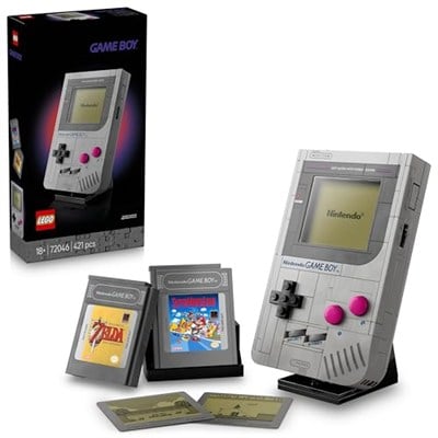 LEGO Game Boy 72046 – Yetişkin Nintendo Hayranları için Gerçeğe Yakın Taşınabilir Oyun Konsolu Replikası, Koleksiyonluk ve Yaratıcı Model Yapım Seti, Dekoratif Hediye Fikri (421 Parça)