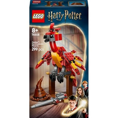 LEGO Harry Potter Fawkes: Dumbledore’un Anka Kuşu 76448-8 Yaş Üzeri Kız ve Erkek Çocuklar için Kavrayıcı Pençeleri Olan Hareketli Fawkes Figürü İçeren Mitolojik Hayvan Figürü Yapım Seti (299 Parça)