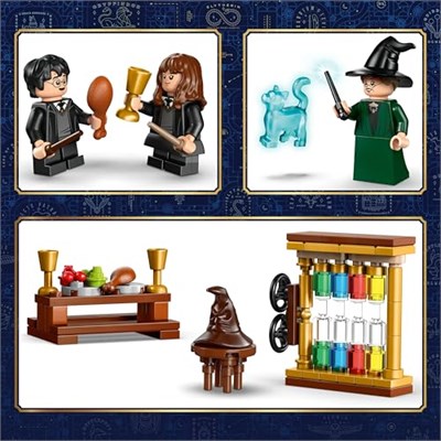 LEGO Harry Potter Hogwarts Şatosu: Seçmen Şapka Töreni 76460 | 7 Yaş ve Üzeri Çocuklar için Hermoine ve Draco Minifigürleri İçeren Oyuncak Yapım Seti, Hediye Fikri (124 Parça)