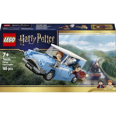 LEGO Harry Potter Uçan Ford Anglia 76424 – 7 Yaş ve Üzeri Çocuklar için Hediye Fikri, Harry Potter, Ron Weasley ve Hedwig Minifigürleri İçeren Koleksiyonluk Yaratıcı Oyuncak Yapım Seti (165 Parça)